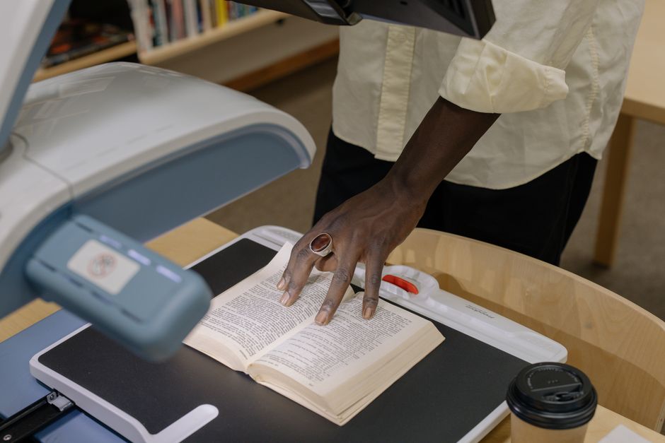 book scanning AI training